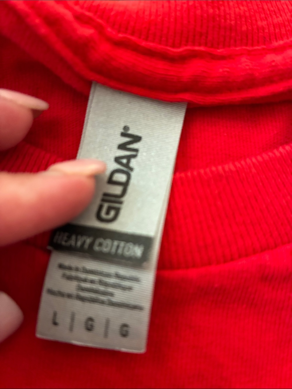 Gildan Red Short Sleeve Tee with Sombrero Face Graphic - Picture 3 of 3